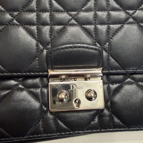 CHRISTIAN DIOR Lambskin Cannage Miss Dior Promenade Pouch Black - Picture 5 of 15